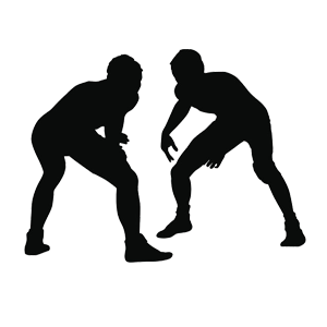 wrestling silhouette