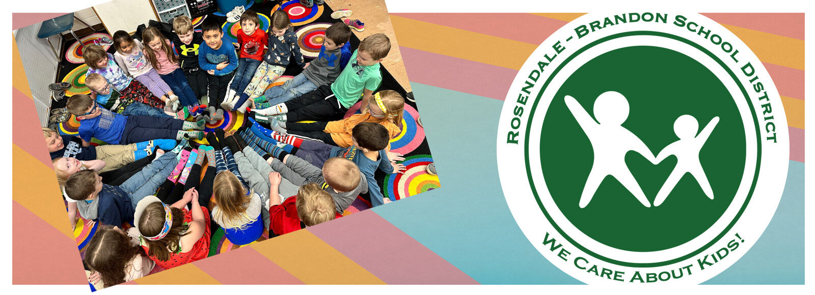we care banner sock picture